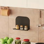 Hanah Home Estantería de Pared Metálica Negra